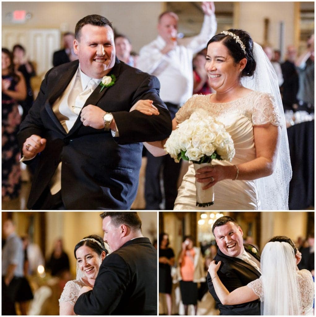 Bridal entrances and first dance at their Concordville Inn Wedding