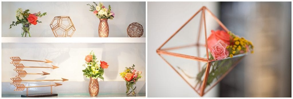 modern industrial wedding ideas, decor and inspiration. Geometric shapes are big trend for weddings 2017