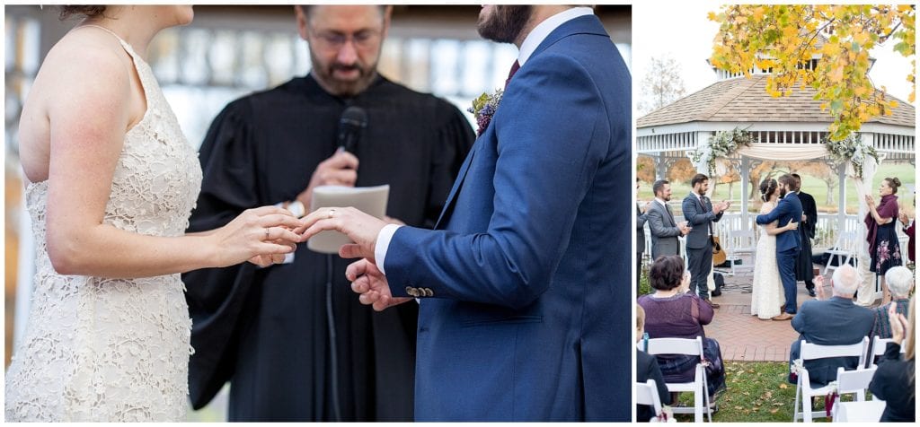 couple kisses as they are now married. Photos by Ashley Gerrity Photography 