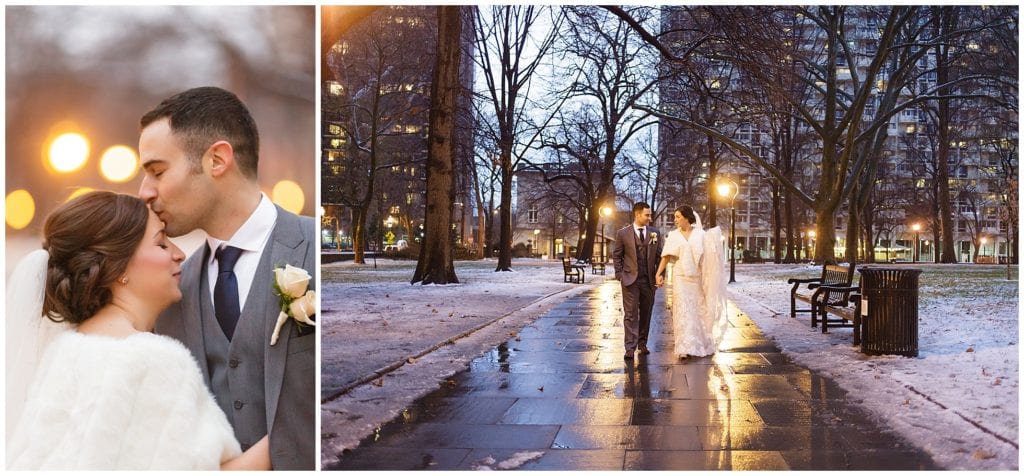Winter wedding photo inspiration in Philly