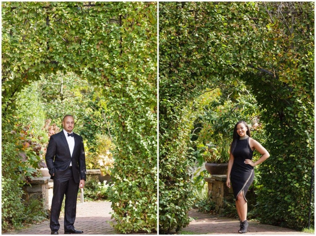 When a couple takes as much time as Alexandra & Joey to pull together their style for a Longwood Gardens engagement session, we always try to take at least one portrait of them individually.