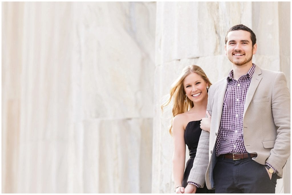 Engagement pictures, architecture, marble, engagement inspiration