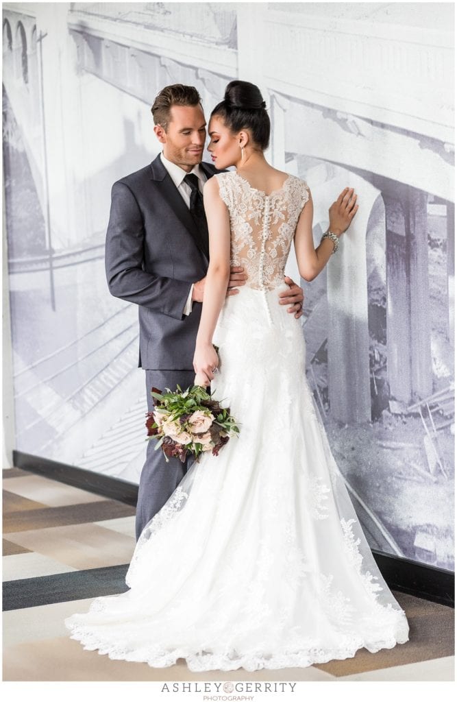 Illusion back wedding dress inspiration. 