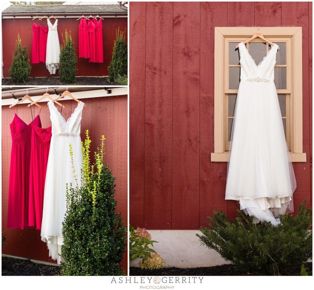 wedding dress, barn wedding, brandywine manor house, bridesmaid dresses