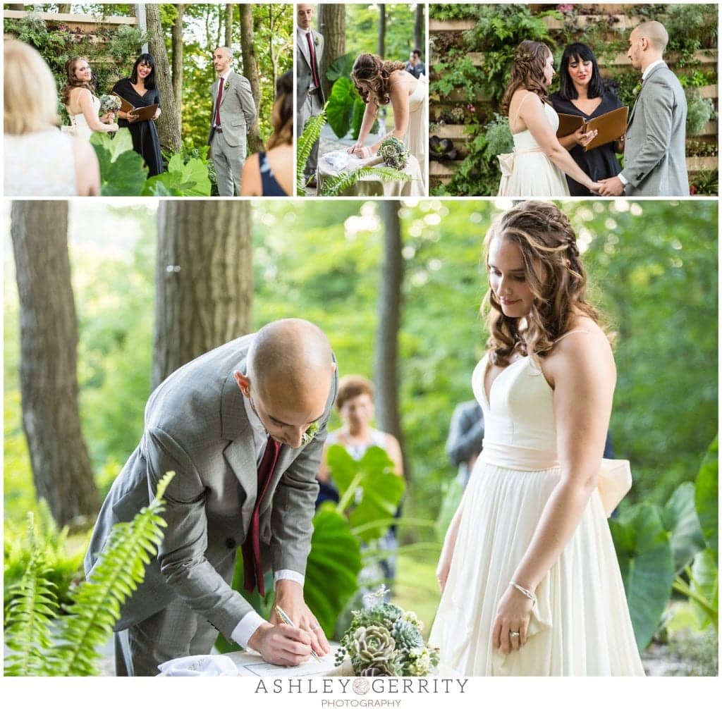 marriage certificate, wedding ceremony, alisa tongg, bride and groom, exchanging vows,