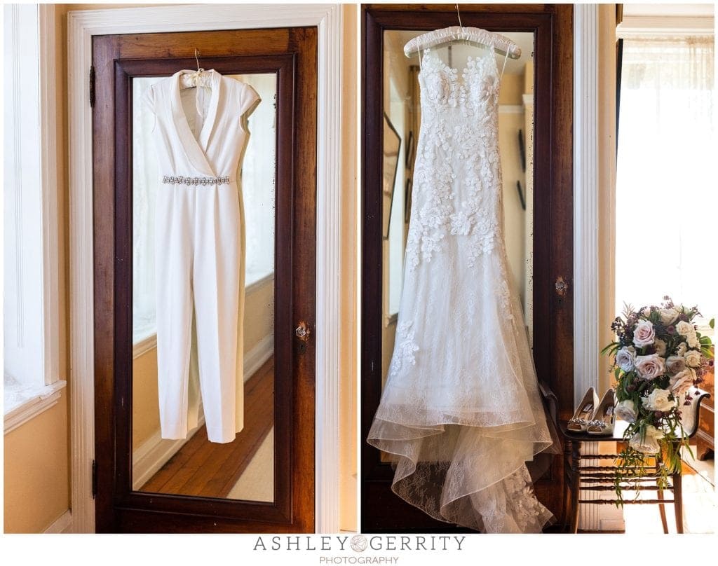 wedding jumpsuit, wedding dress, gown, white dress, details, 