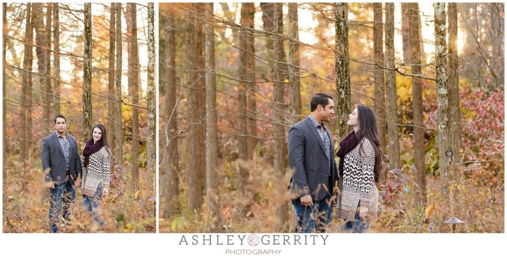 engaged, fiance, engagement inspiration, engaged, engagement posing, Longwood Gardens, magic hour, gazebo, pond