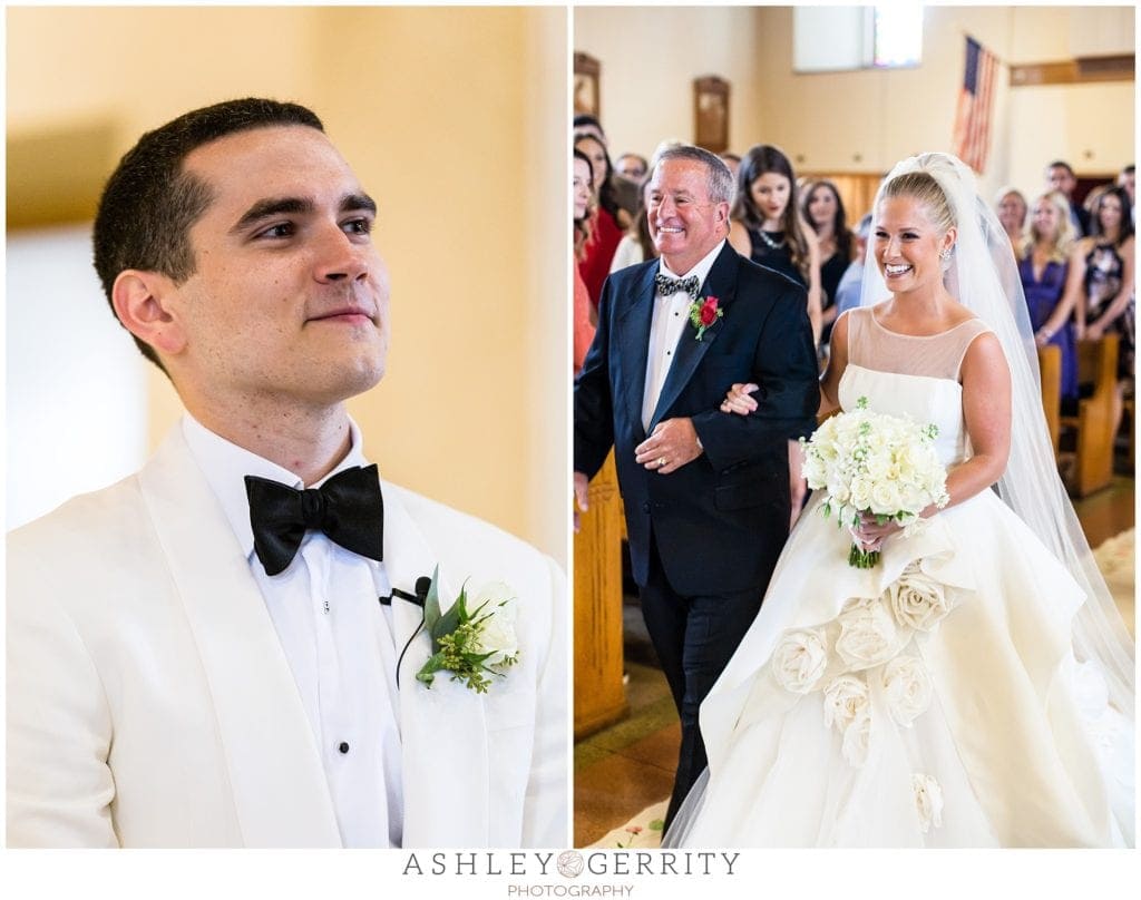 groom, bride, father of the bride, ceremony, catholic wedding, 