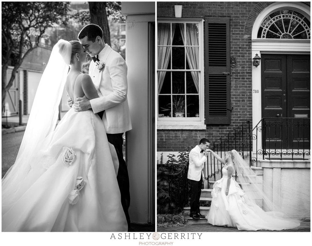romantic portraits, newlyweds, outdoor portraits, city location inspiration, wedding inspiration, 