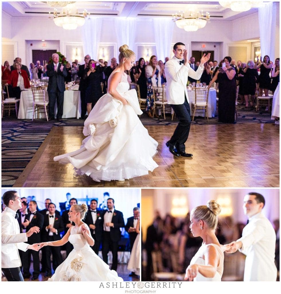 first dance, announcements, newlyweds, wedding reception, hotel reception, ballroom reception