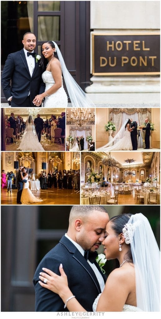 Real Wedding in Hotel Dupont's Gold Ballroom, Published on Dream Weddings
