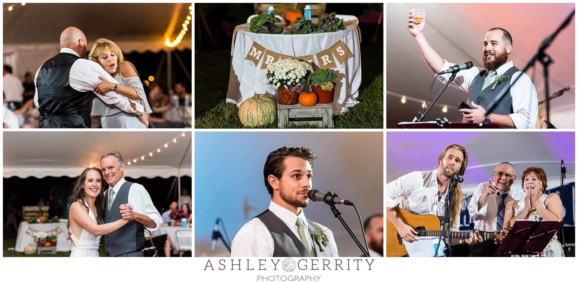 moments from this outdoor tented wedding.