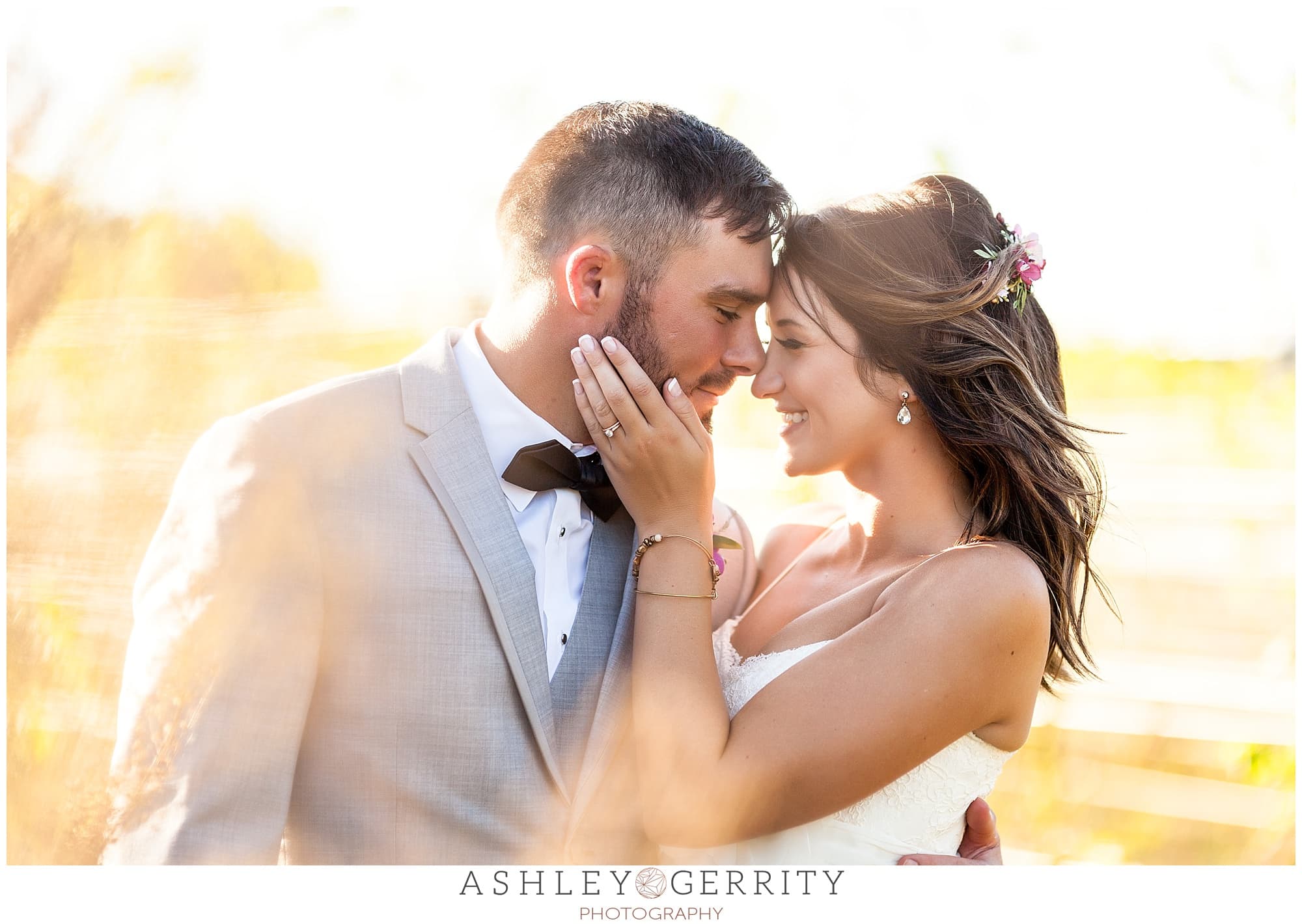 Couples portraits from a summer wedding at Salted Vines Winery in Rehoboth, Delaware.
