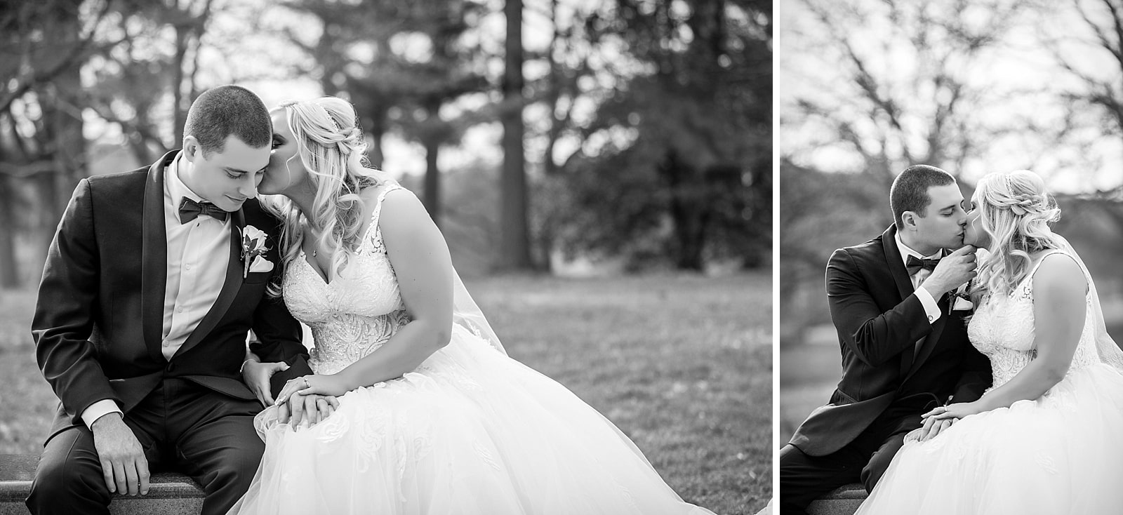 Bride & Groom wedding portraits at the memorial arch in Valley Forge National Park.