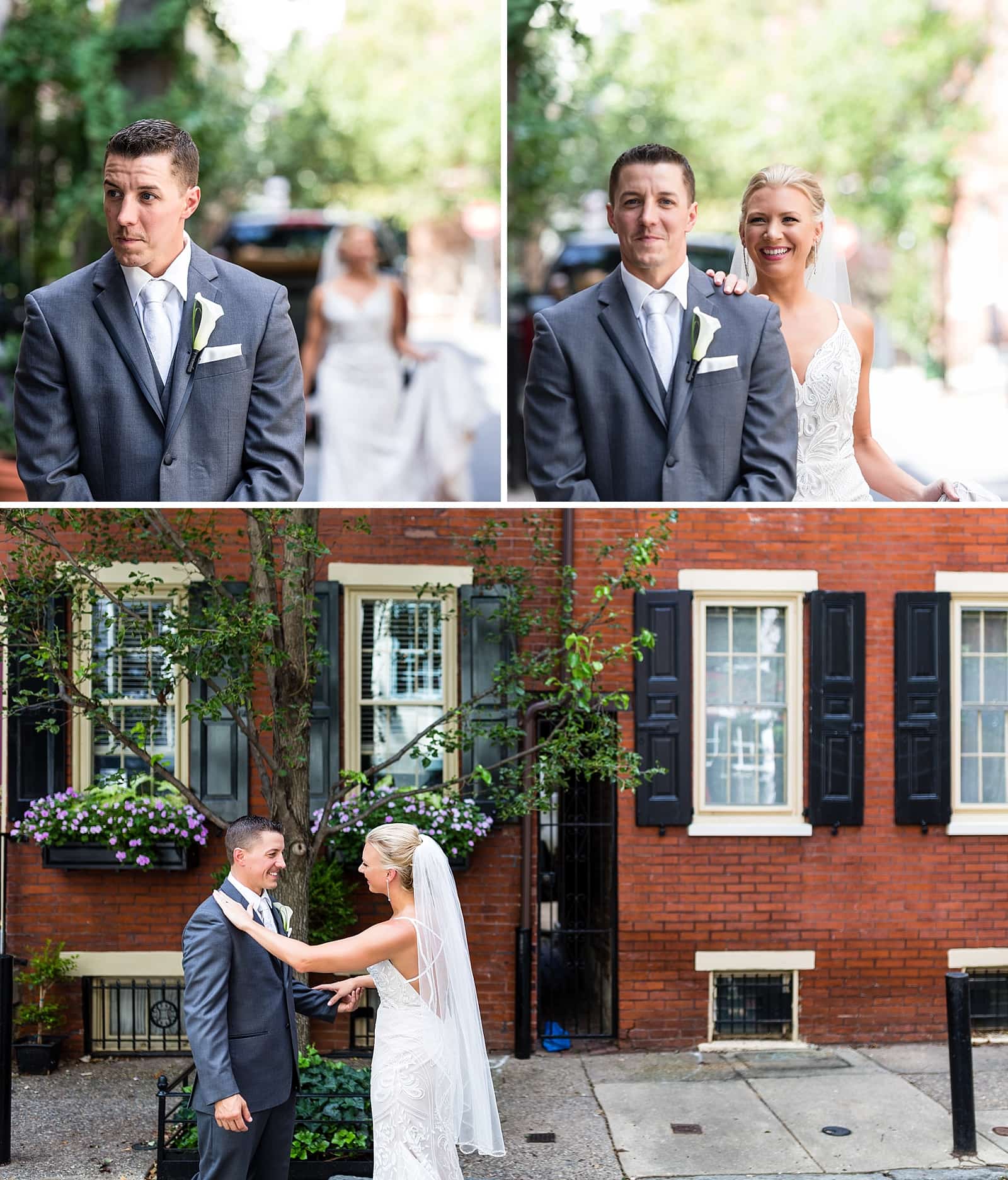 Smedley Street, philadelphia streets, first look, bride and groom, getting ready, wedding day