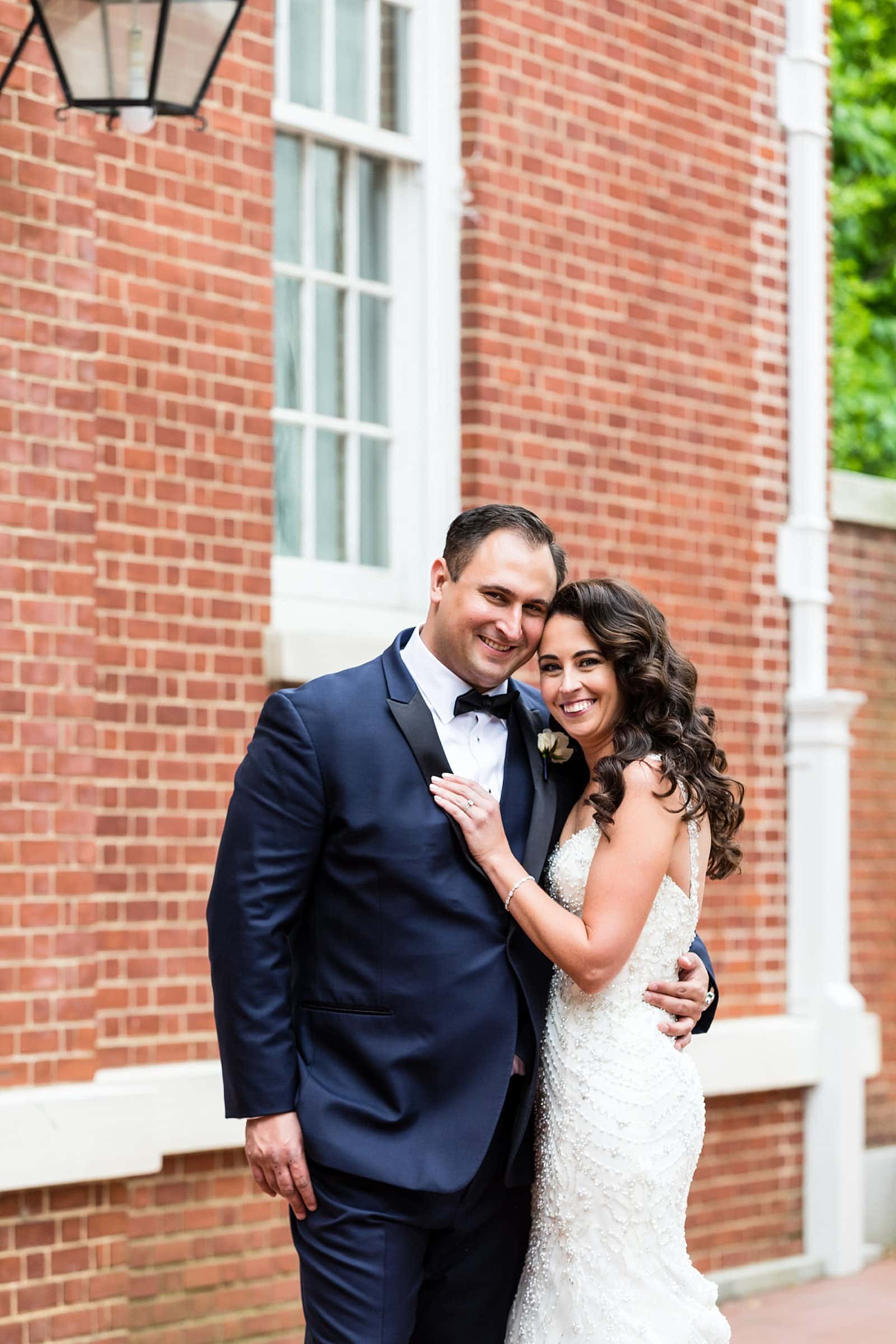 Bride and Groom Portrait, Wedding Portrait, Historic Philadelphia