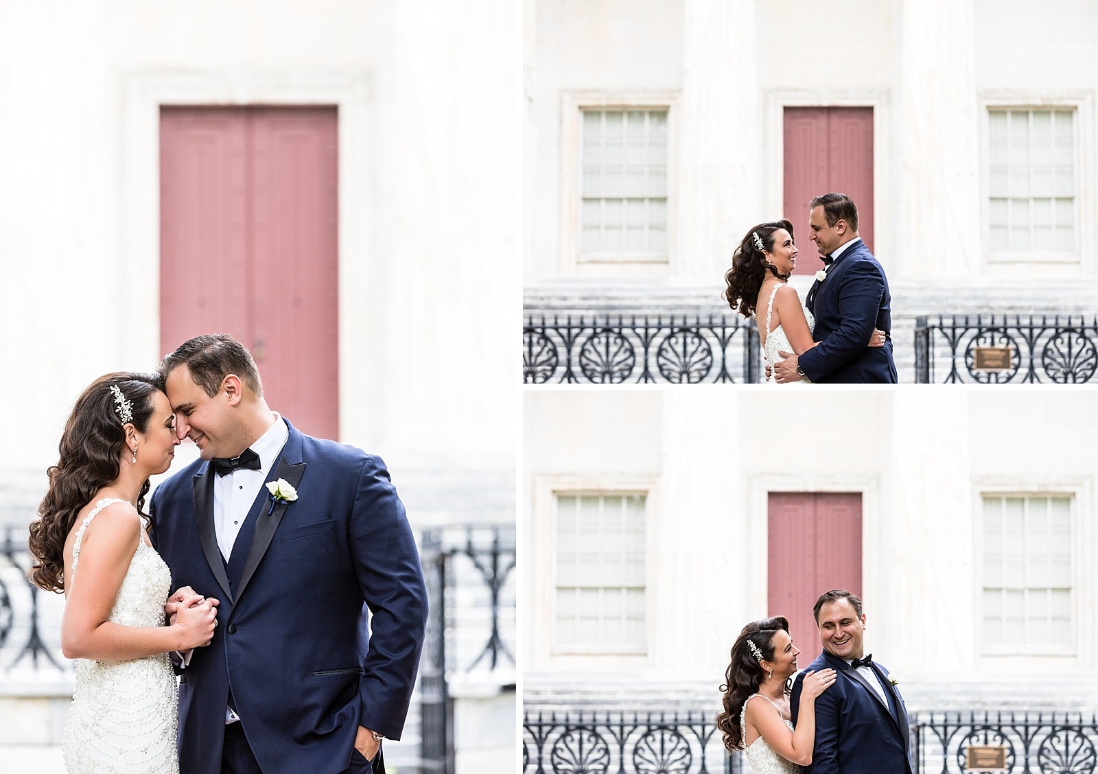 Bride and Groom Portraits, Wedding portraits, historic Philadelphia