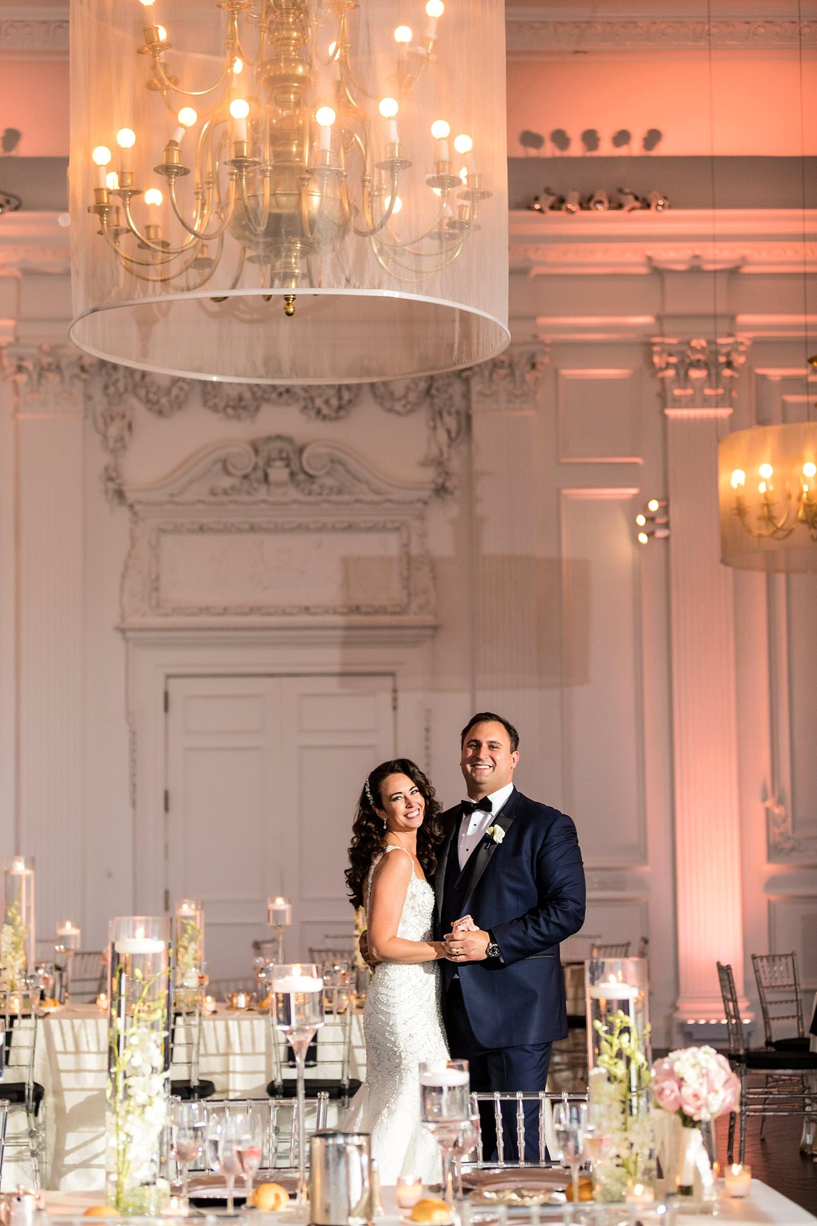 Wedding reception, Bride and groom dancing, wedding portrait, Cescaphe Downtown Club