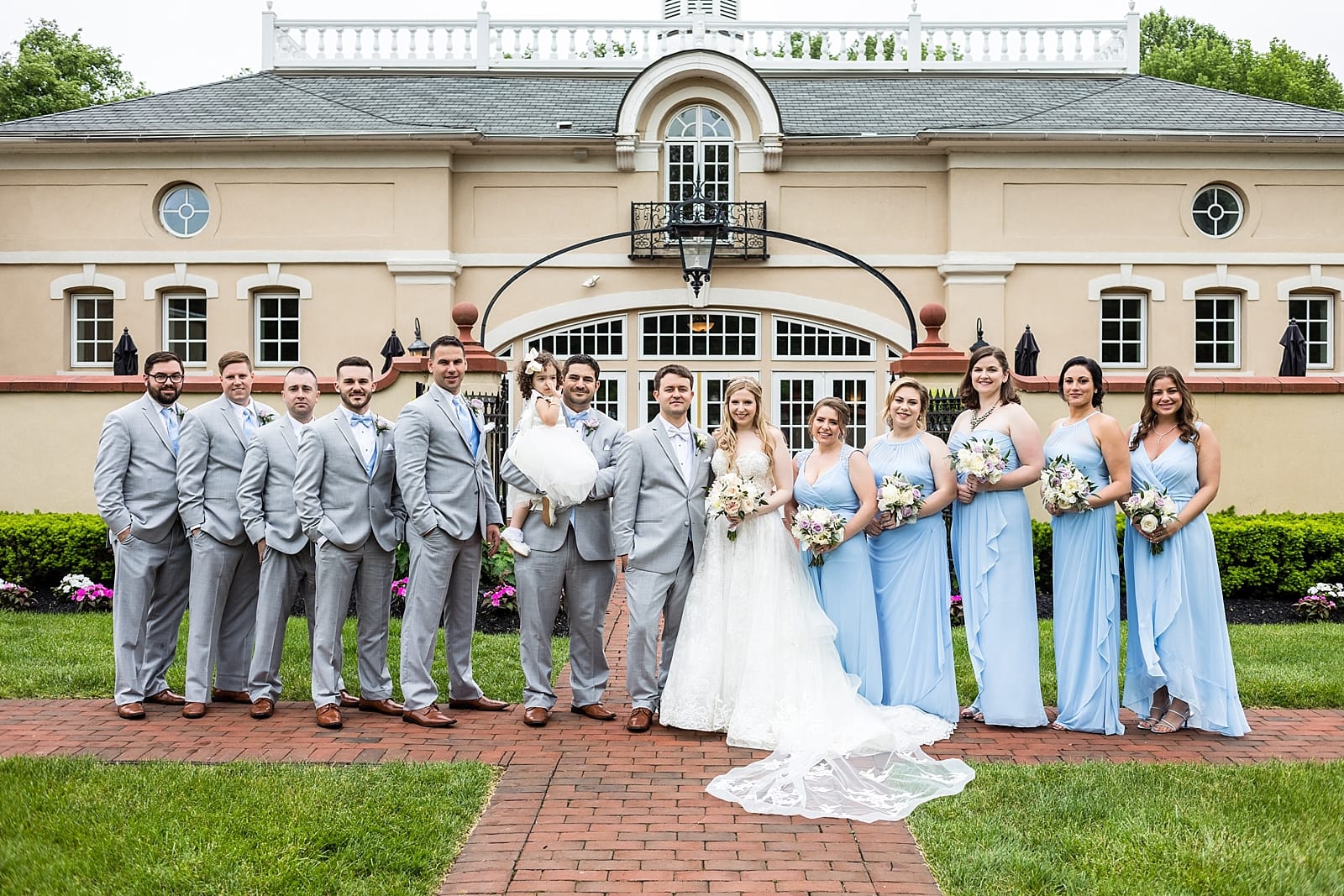 Bridal party, bridesmaids, groomsmen, wedding party, fairytale wedding, Belle Vior Mansion wedding