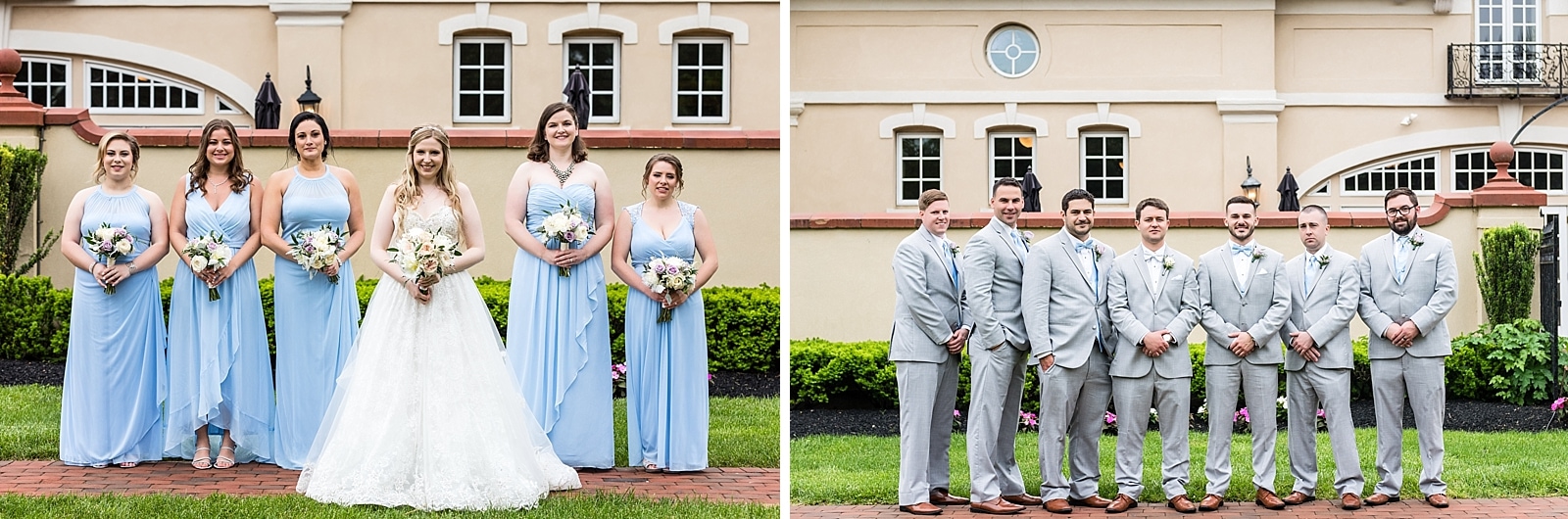 Bridal party, groomsmen, bridesmaids, wedding party portraits, fairytale wedding, Belle Voir Manor wedding