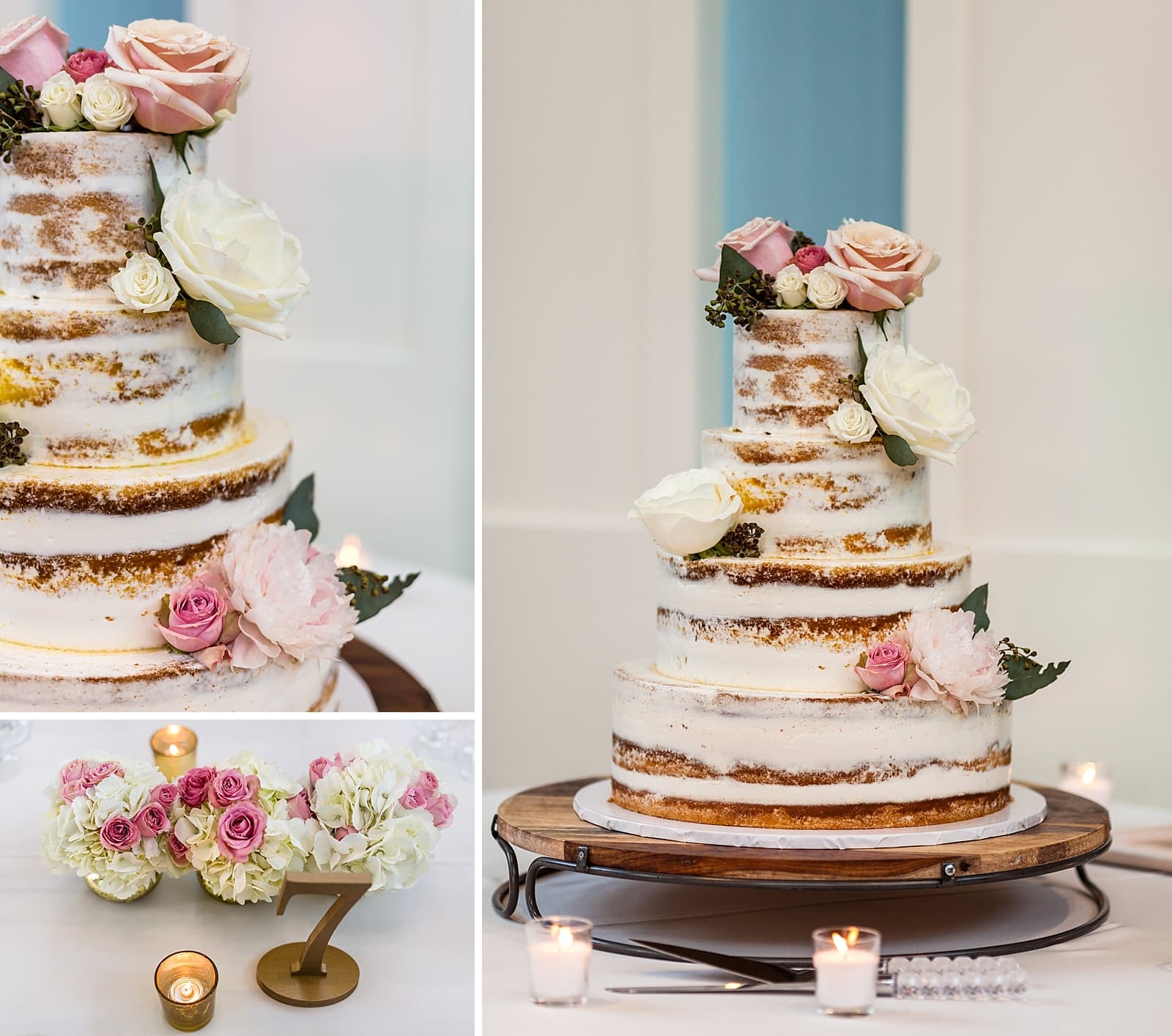 Wedding cake, unique wedding cake, floral wedding cake, wedding table details