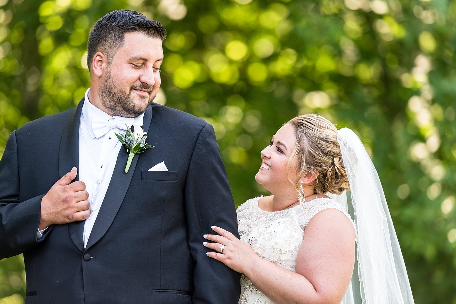 wedding portrait at Anthony's at Paxon Hollow Country Club
