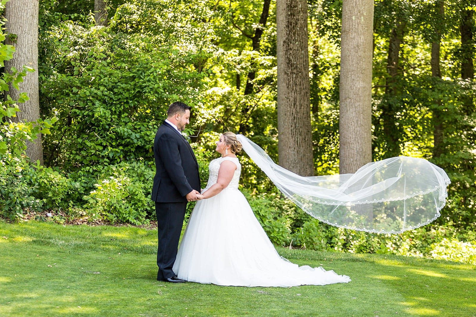 wedding portrait at Anthony's at Paxon Hollow Country Club