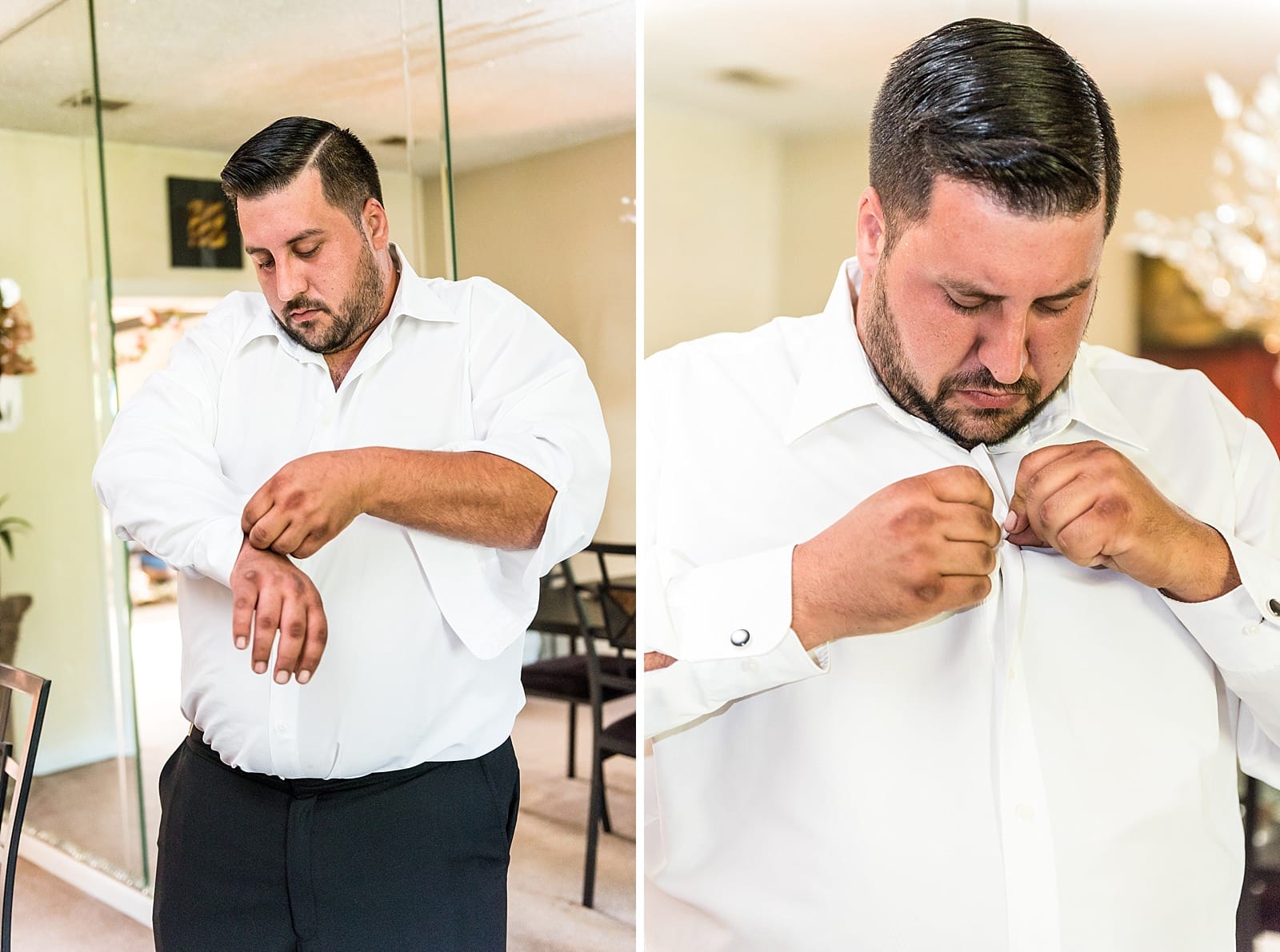 groom getting ready