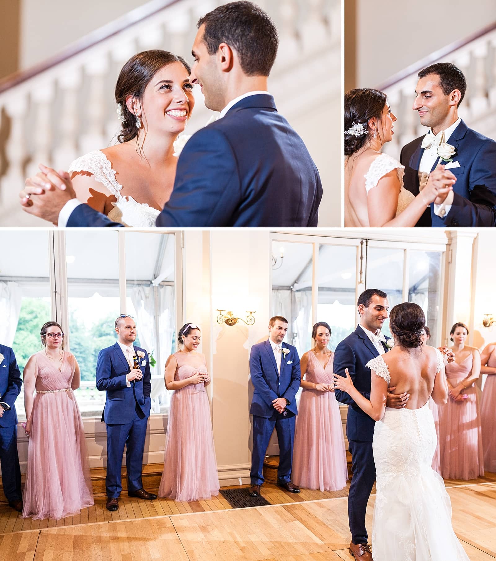 First dance, husband and wife, bridal party