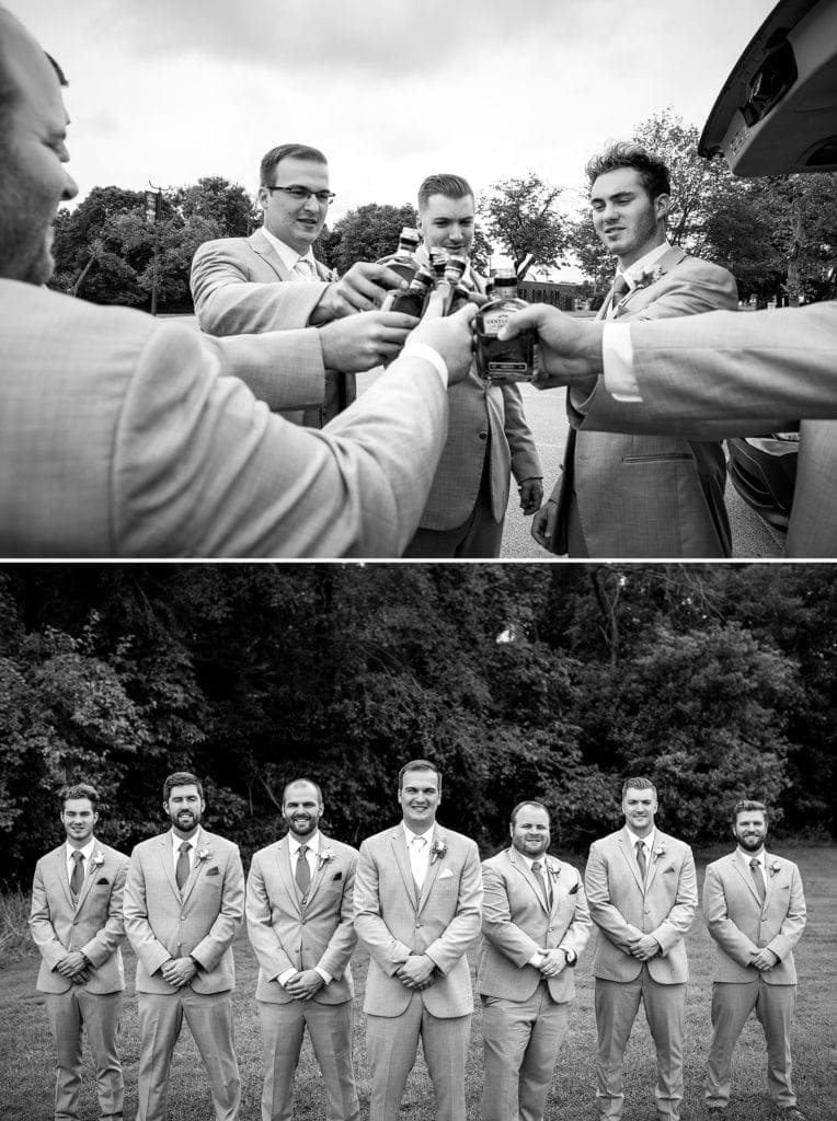 groom, groomsmen, groom and groomsmen, groom toasting