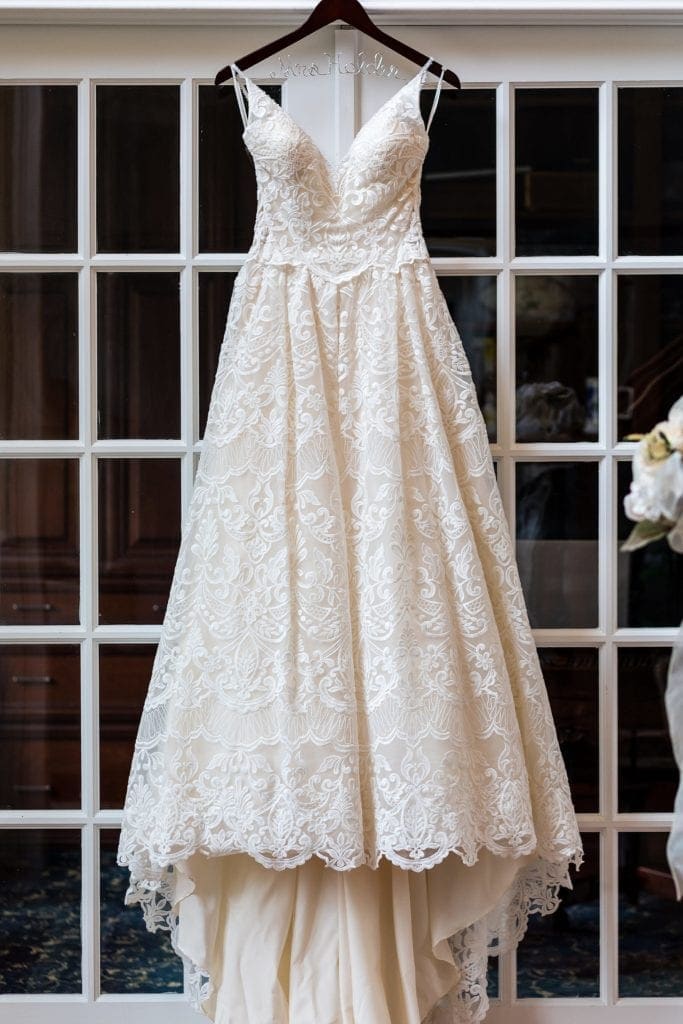 Wedding Dress, morilee, lace dress, custom hanger