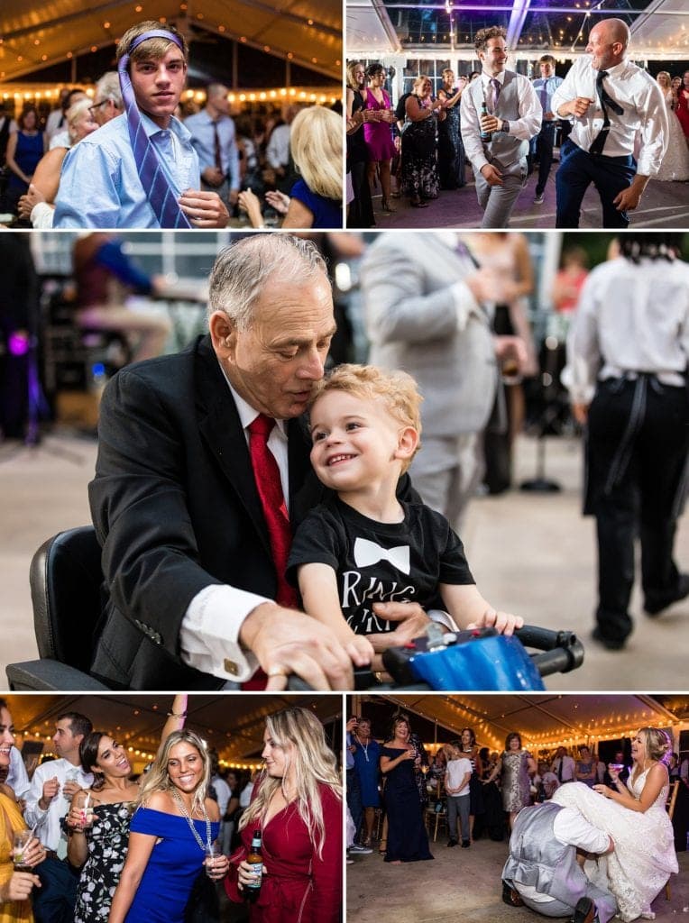 wedding reception, garter, guests, ring bearer, dancing