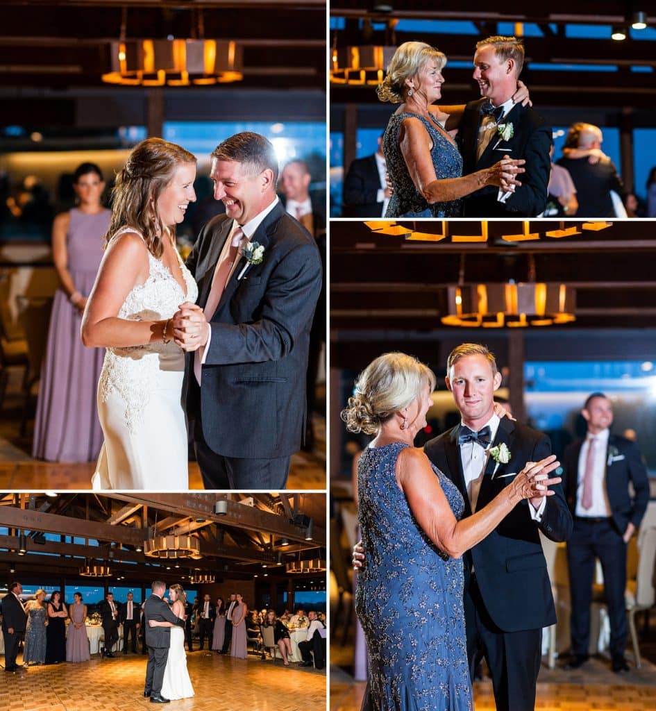 Parent dances during a Chubb Conference Center wedding