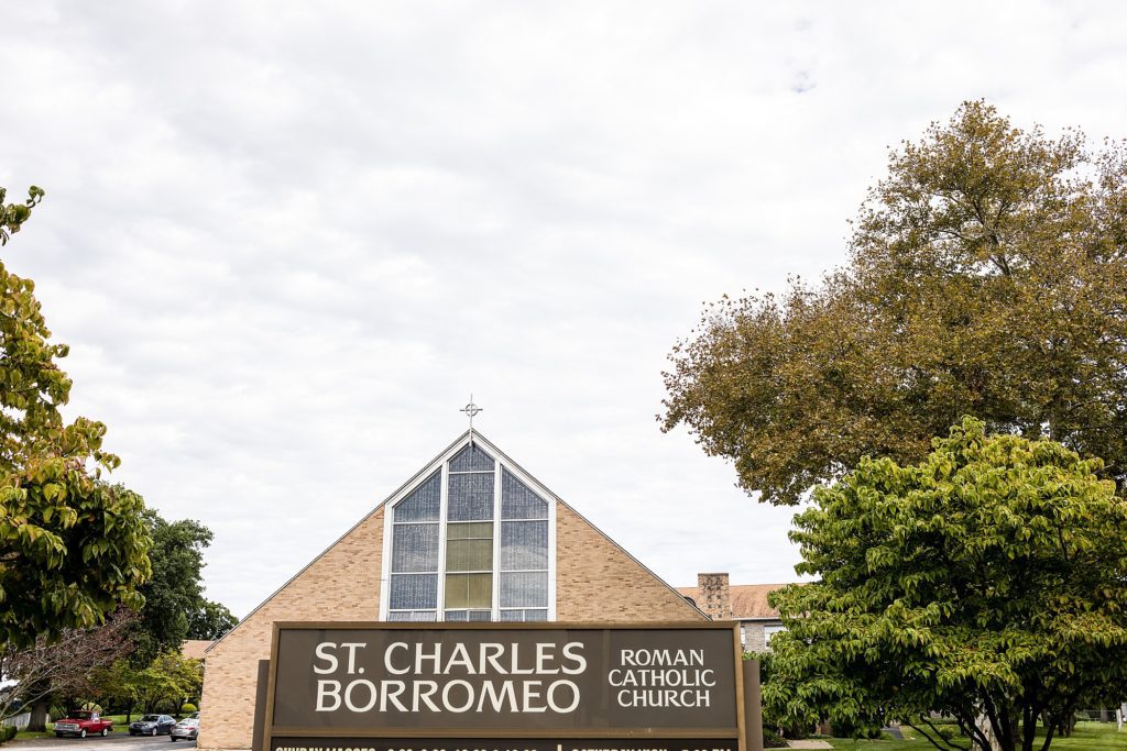 Exterior photograph of St Charles Borromeo Roman Catholic Church