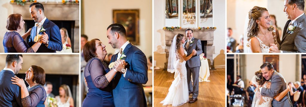 parent dances during a Huntingdon Valley Country Club wedding