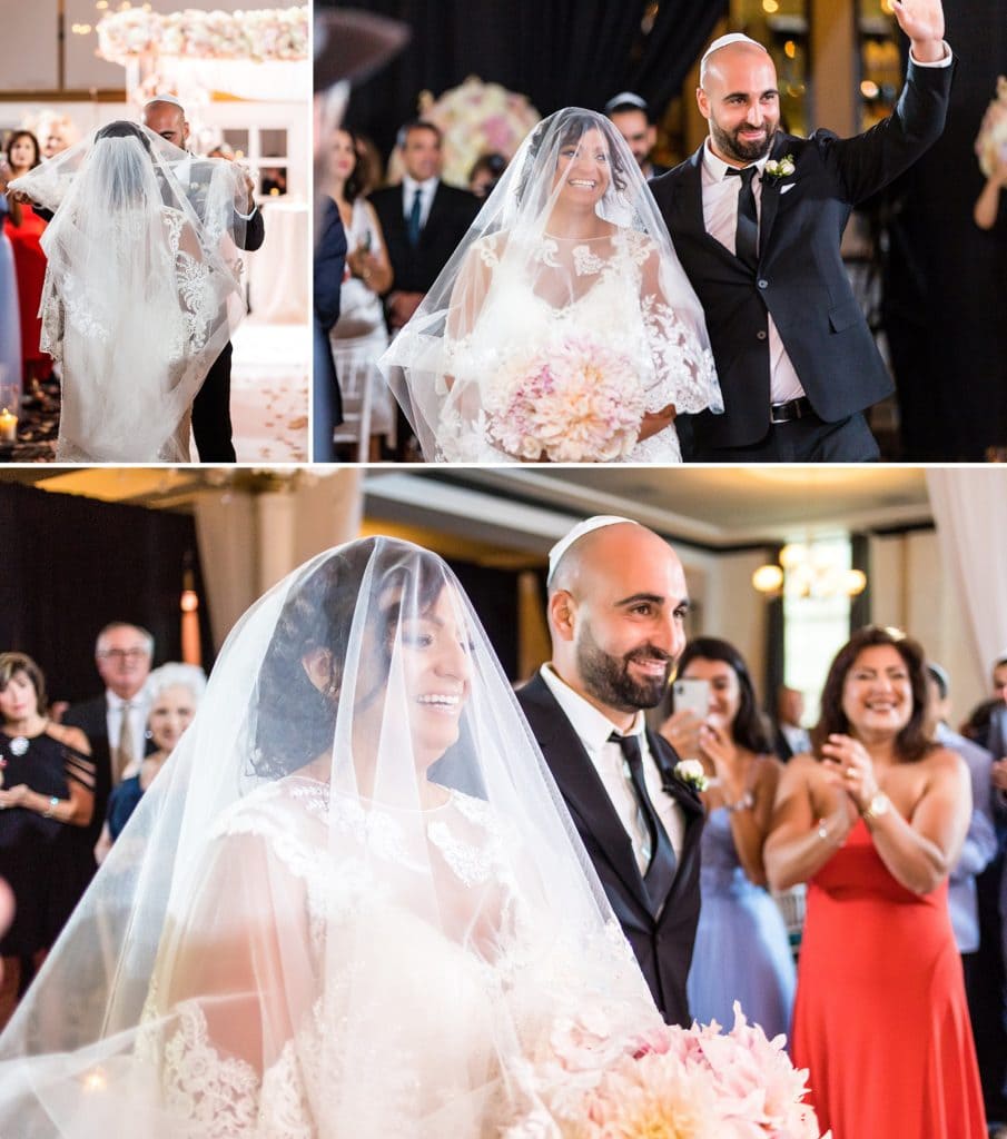 jewish wedding, veil, bridal veil, walking down the aisle