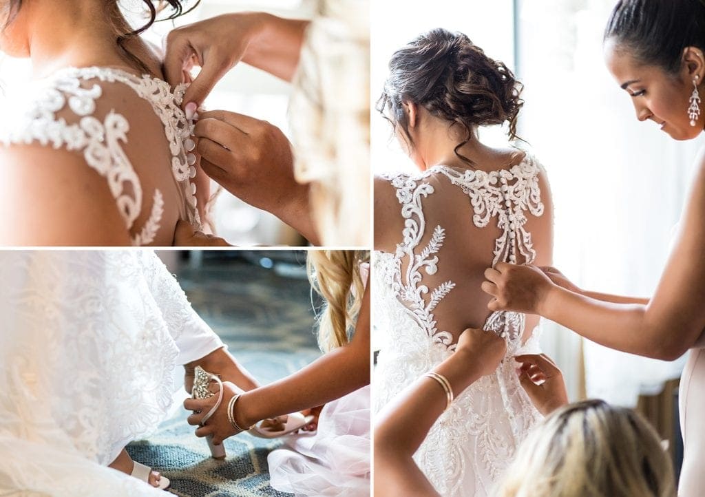 Allure bridal wedding gown, wedding dress, illusion back, lace wedding dress, getting ready