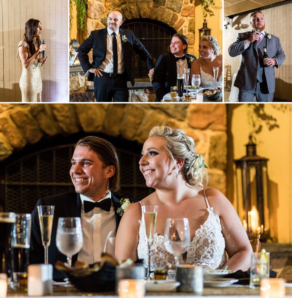 Toasts during an Audubon Center wedding. Ashley Gerrity Photography