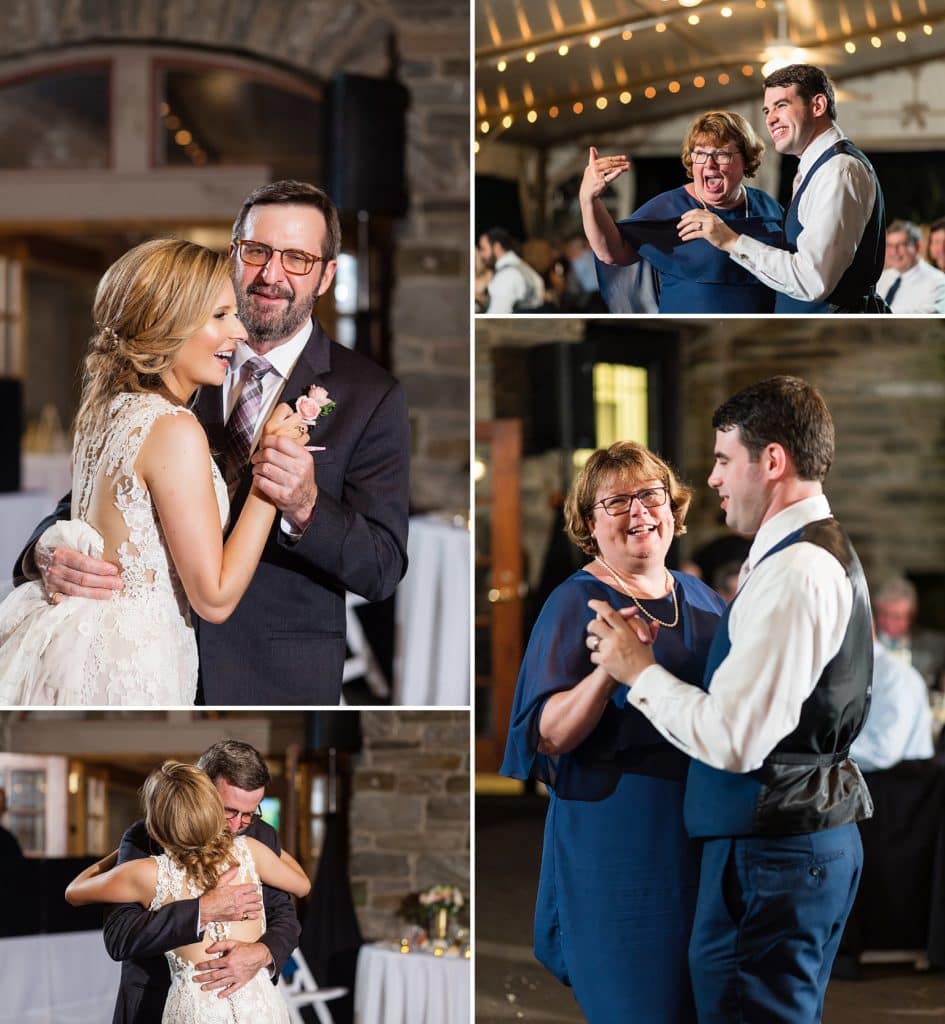 Parent dances at a Morris Arboretum wedding