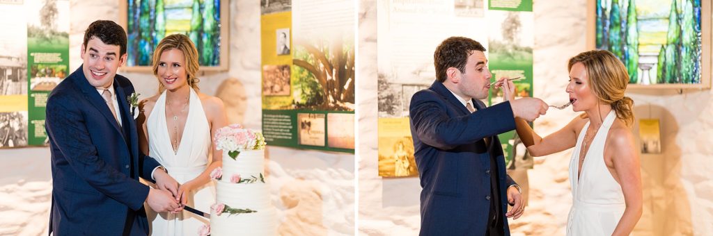 Cake Cutting in the visitor center of the Morris Arboretum