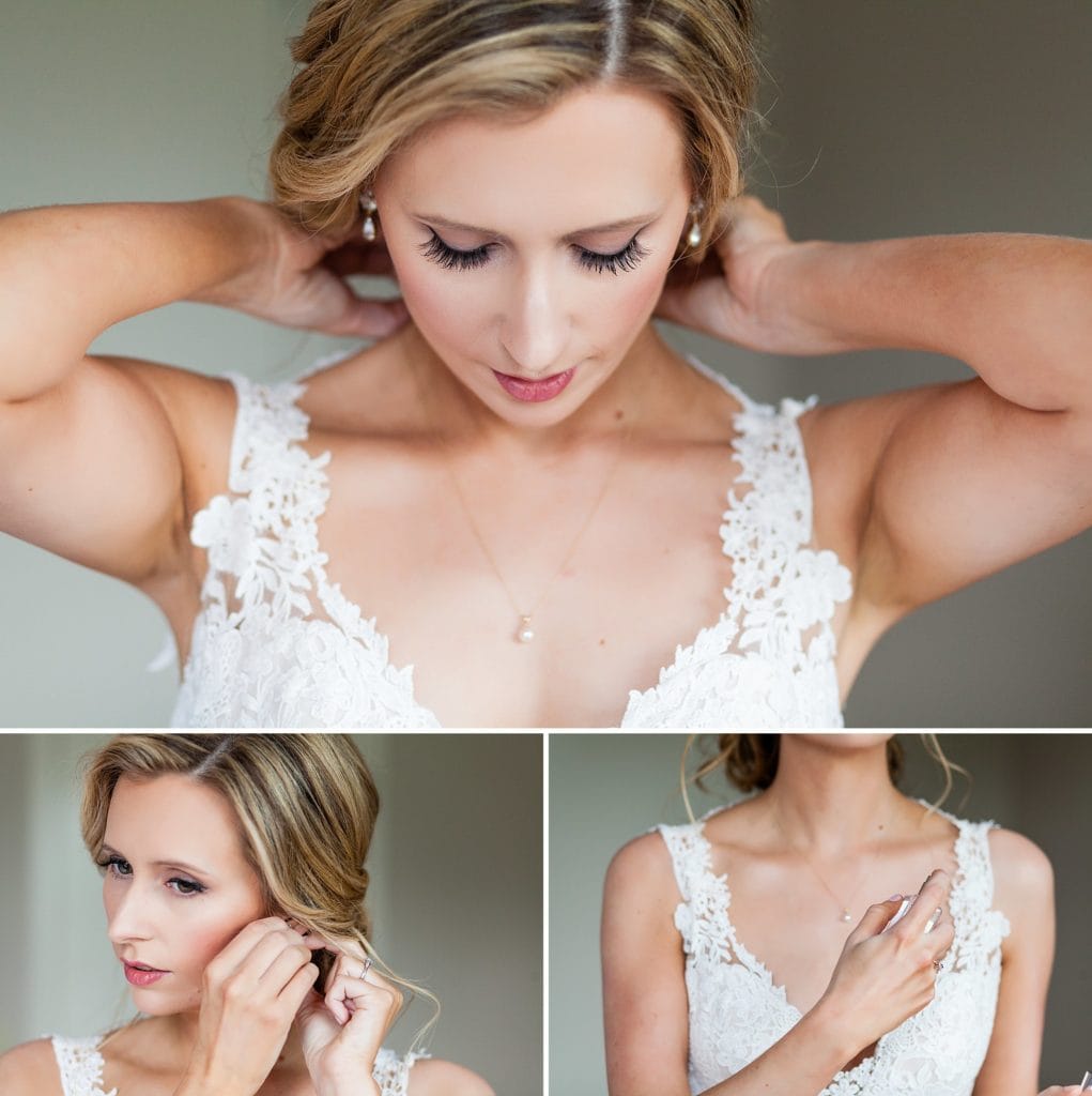 Bride puts on her final details