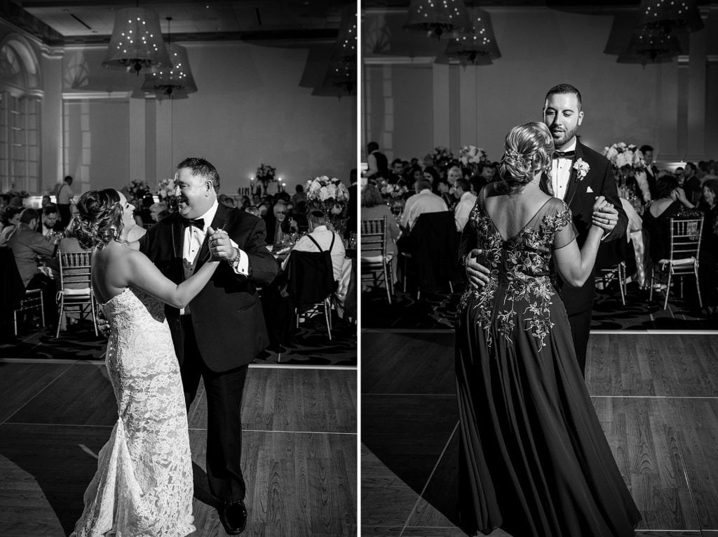 father daughter dance, mother son dance, wedding reception, parent dances