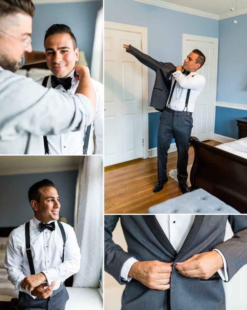 groom getting ready