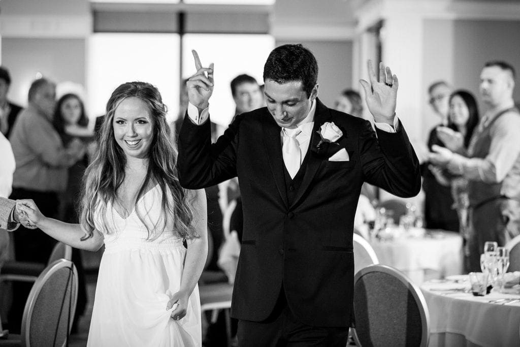 wedding reception, bride and groom, entrances