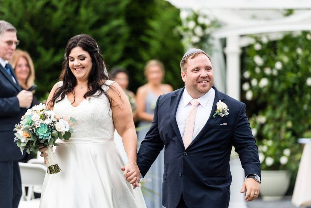 bride and groom, wedding ceremony, outdoor ceremony, recessional