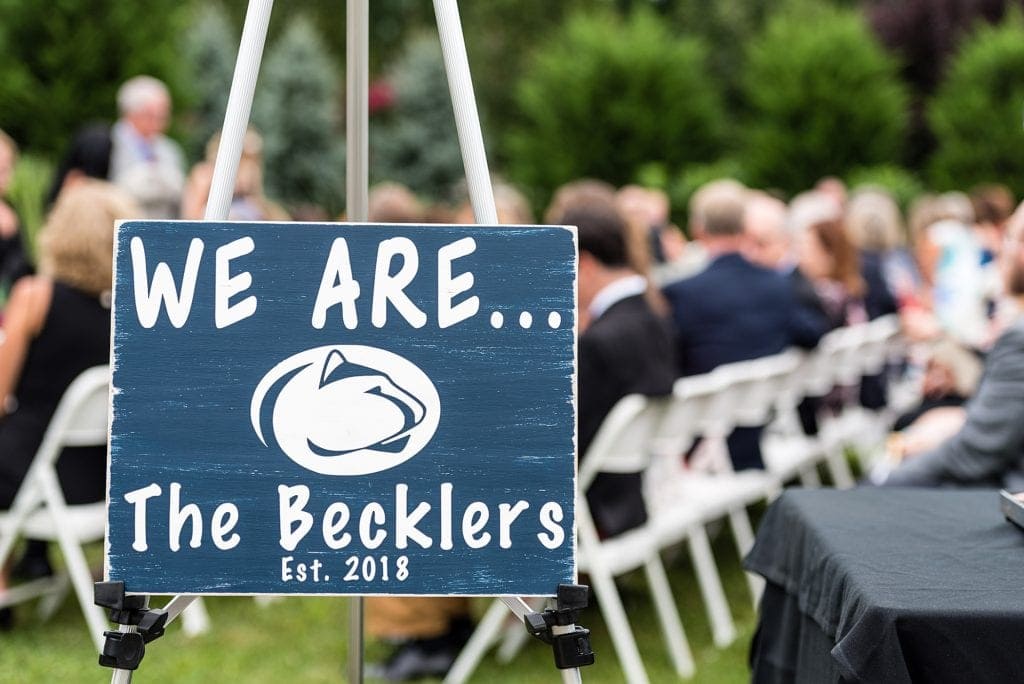 Penn state, handmade sign,