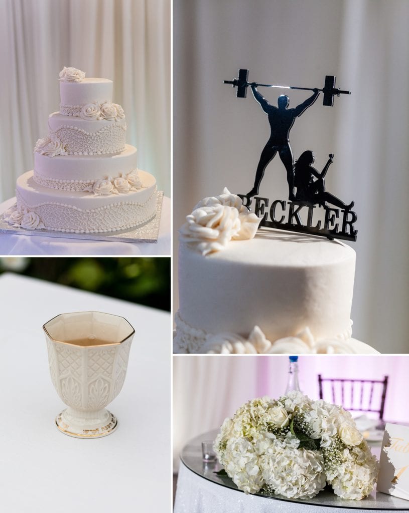 wedding reception details, laser cut cake topper, elegant wedding cake,
