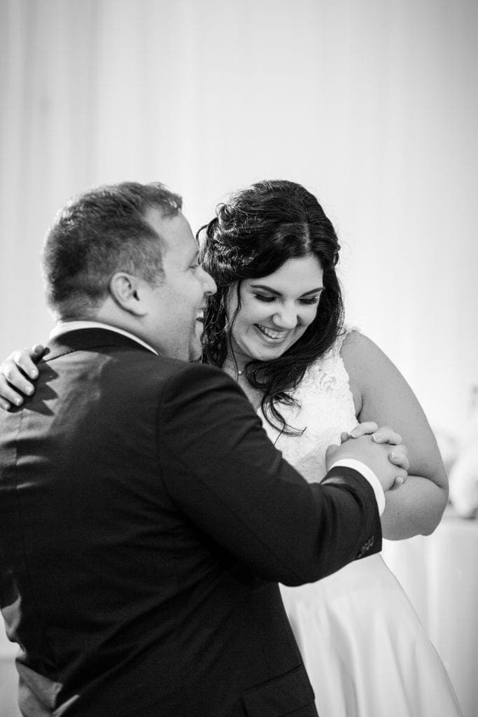 first dance, wedding reception, bride and groom dancing, warrington country club