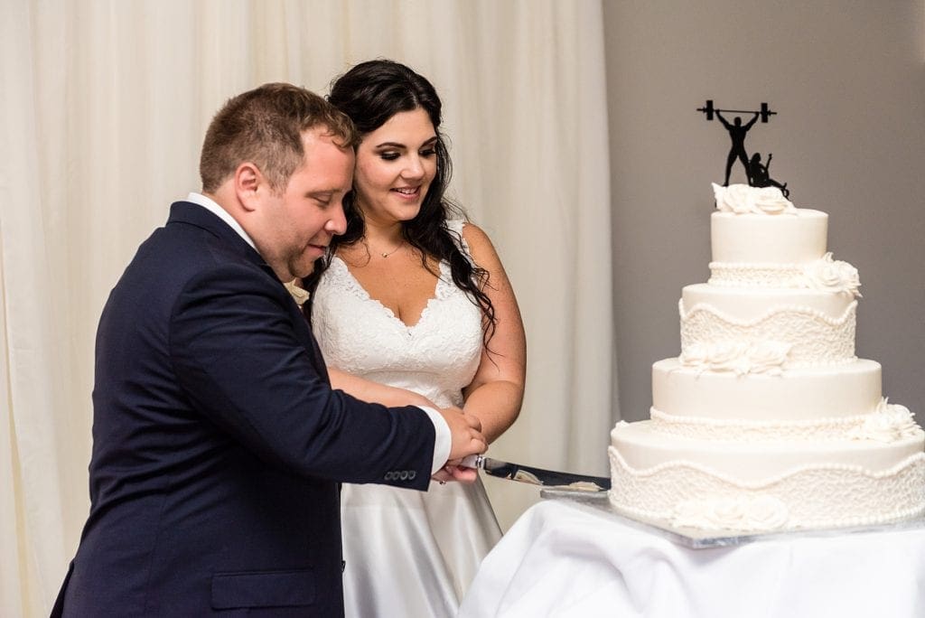 cake cutting, cutting the cake, bride and groom, wedding cake, laser cut cake topper