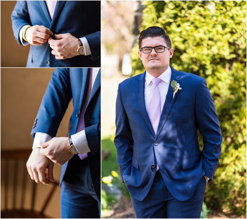 Groom prep with tailoring by Armen Custom Tailor in Manayunk | Ashley Gerrity Photography www.ashleygerrityphotography.com